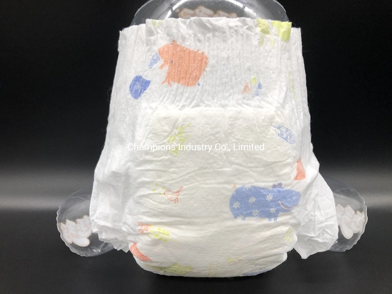 Non-Woevn Tapes PE Film Disposable Printed Baby Diaper Baby Products