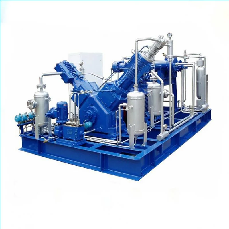 High Pressure 250 Bar Station Booster Piston Natural Gas Reciprocating CNG Oil Well Gas Compressor Manufacturer