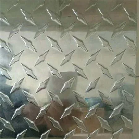 Pattern Aluminum Plate 3003 1100 Embossed Aluminum Checkered 5 Bar Pattern for Car Truck