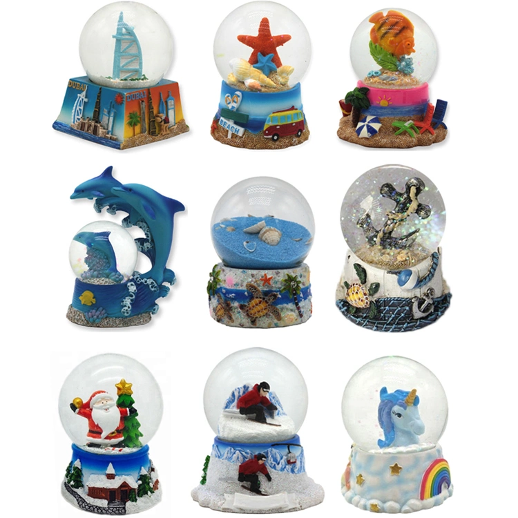 Beach Turtle Snow Globe Custom Resin Water Ball Souvenir