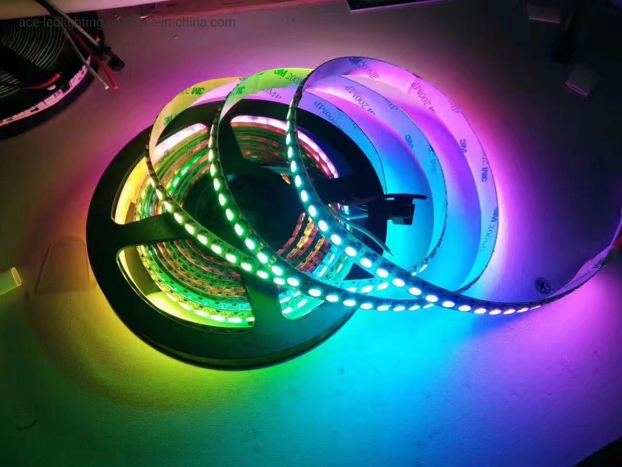 12V 24V 60LED/M 5050 Magic Digital LED Strip with External IC RGB LED Strip for Decoration