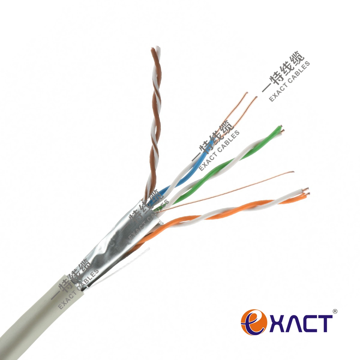 Высокое качество и заводская цена Cat5E 4 пары SFTP 24AWG кабель локальной сети