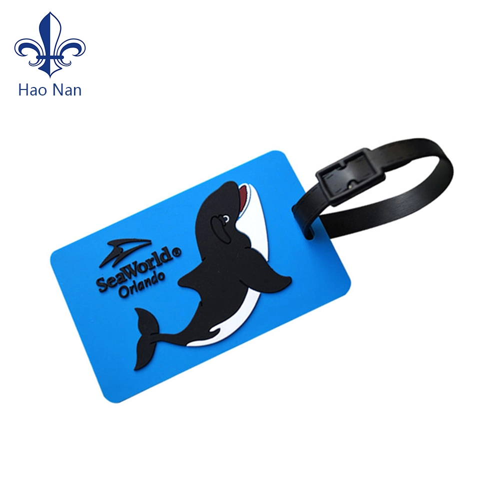 Fashion Design Promotional Gift Soft PVC Bulk Luggage Tag