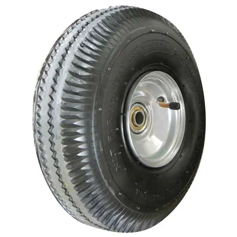 Wheel Barrow Pneumatic 3.00-4 Rubber Wheel Tyre for Garden Wagon Cart Trolley Wheelbarrow