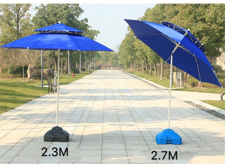 Excellent Big Outdoor Roma Garden Umbrella Double Top Square Umbrella