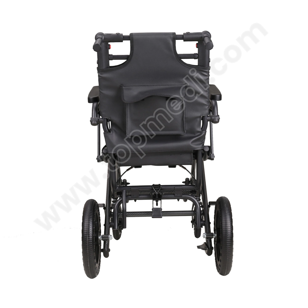 Hand Lever Travel Manual Wheelchair Light Weight with Handhold