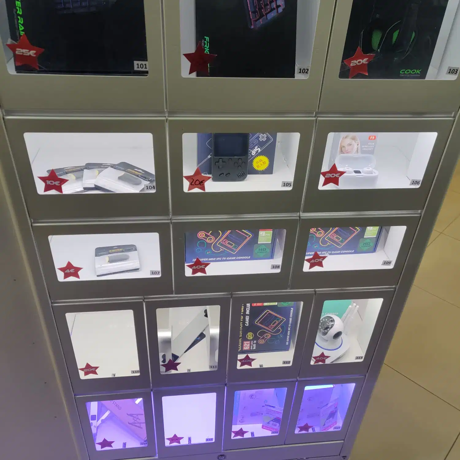 Locker Vending Machines for Cell Phones and Mobile Accessories