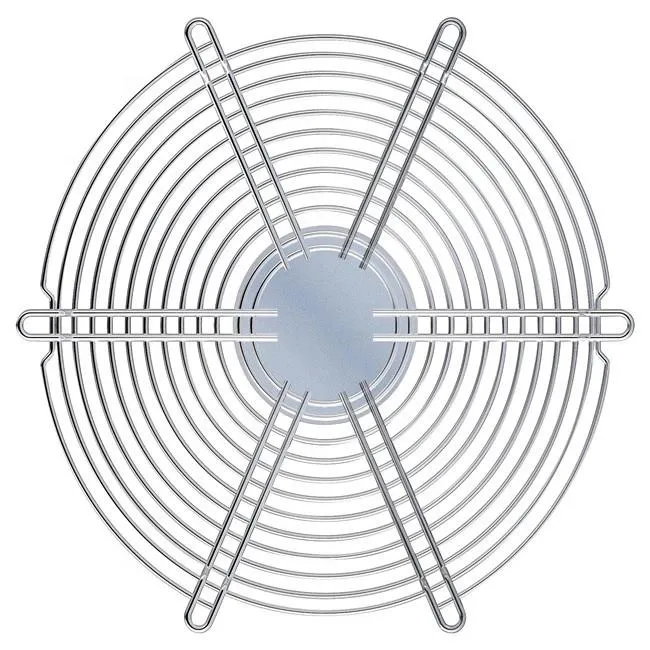 Chrome Fan Cover Protects Electric Fan