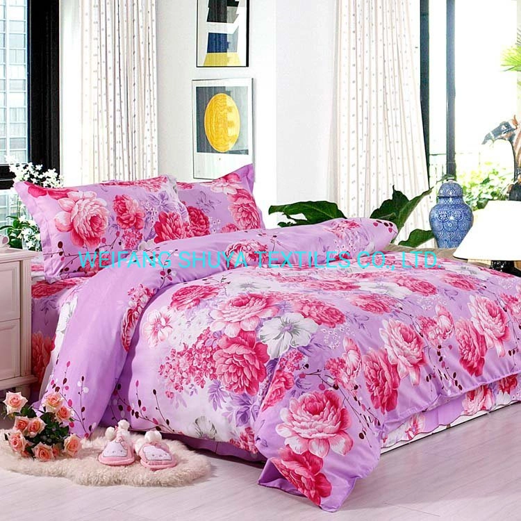 4PCS Double Bed Sheet Set Home Textile Bedding Article