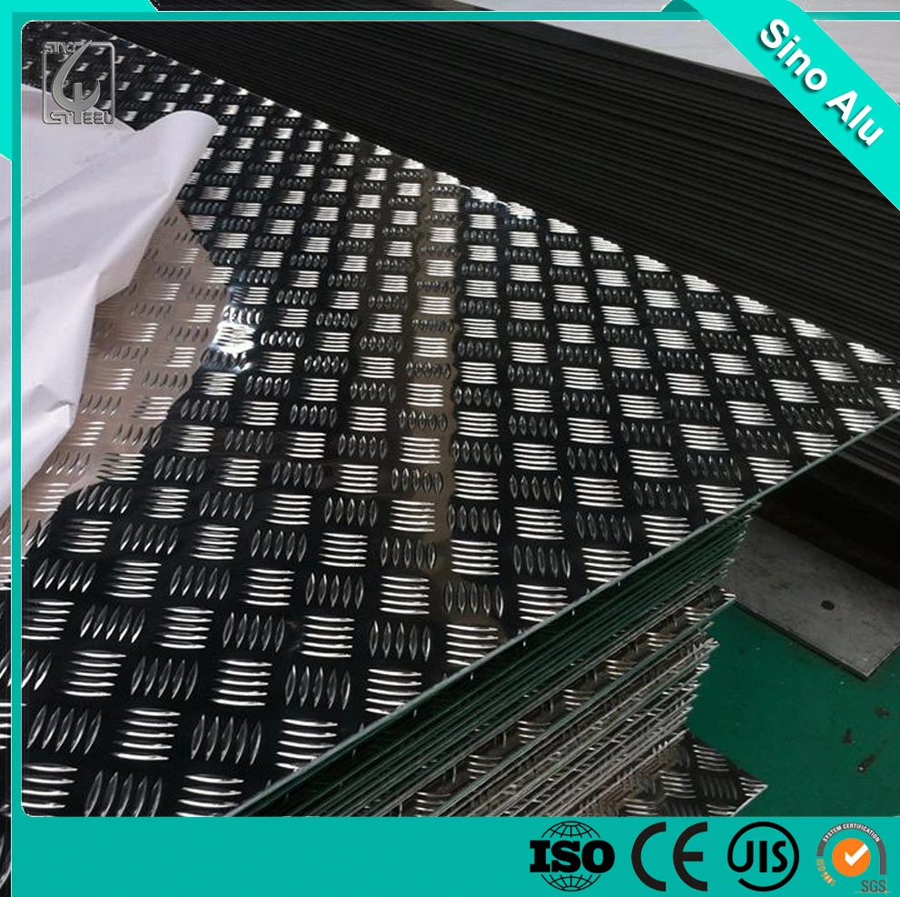 High quality/High cost performance  Five Bar Tread Diamond Aluminum Embossed Plate