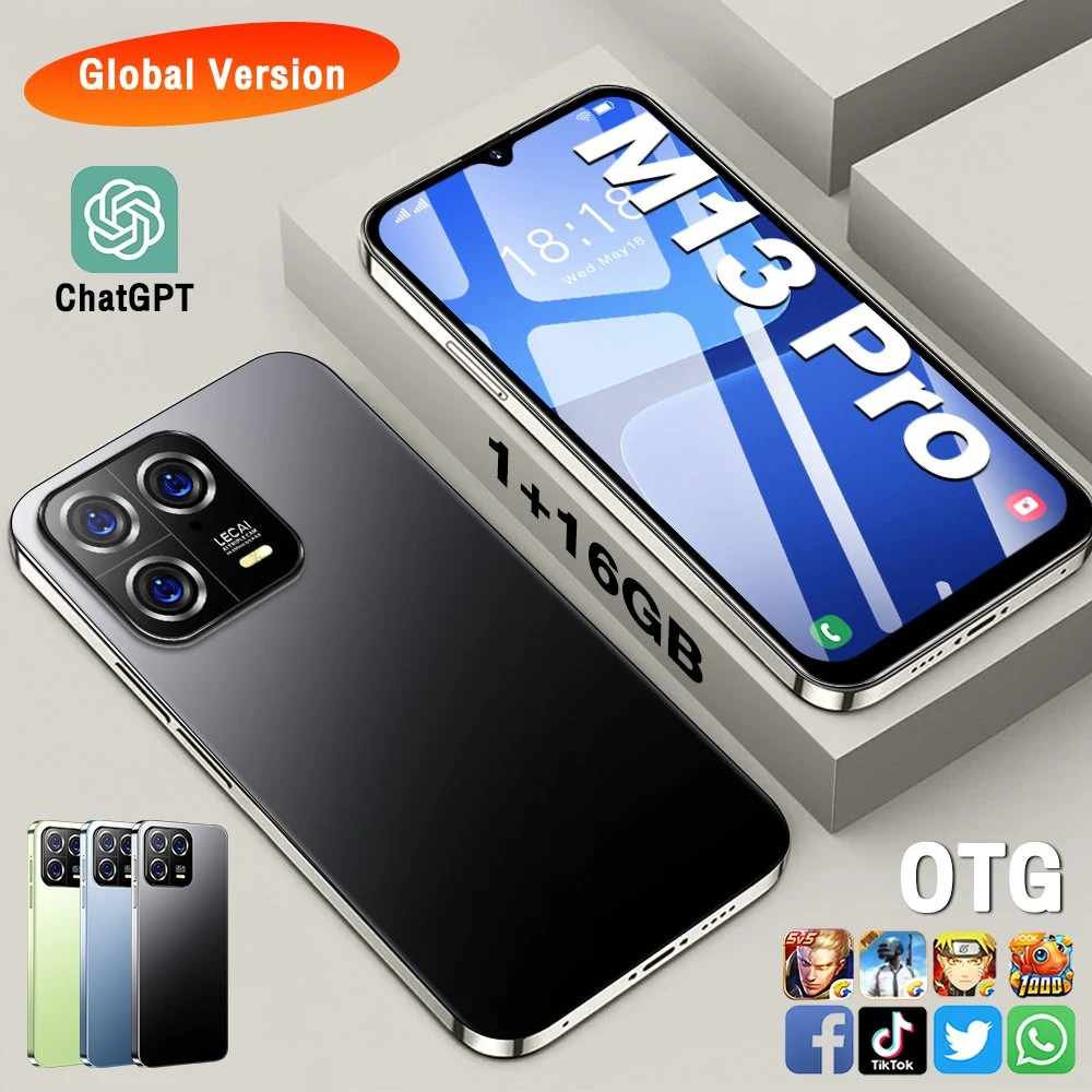 Wholesale/Supplier Factory OEM/ODM M13 PRO Smartphone 1GB/16GB 6.5 Iinch Android 8.1 Mobilephone