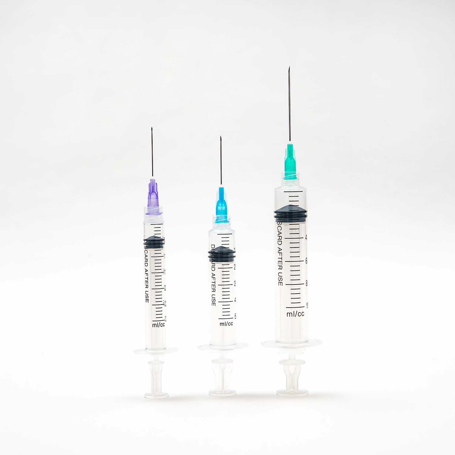 Lab Disposable Medical Products 1ml - 60ml 2-Part 2 Parts Syringes with Luer Slip and Luer Lock Needl Concentric