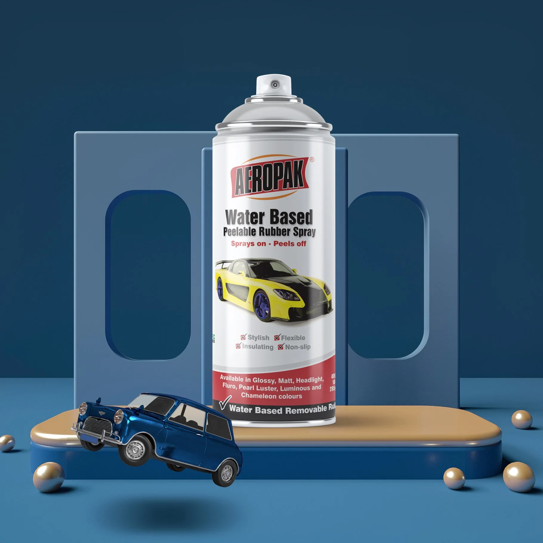 Aerosol Removable Water Based Rubber Coating Spray Paint