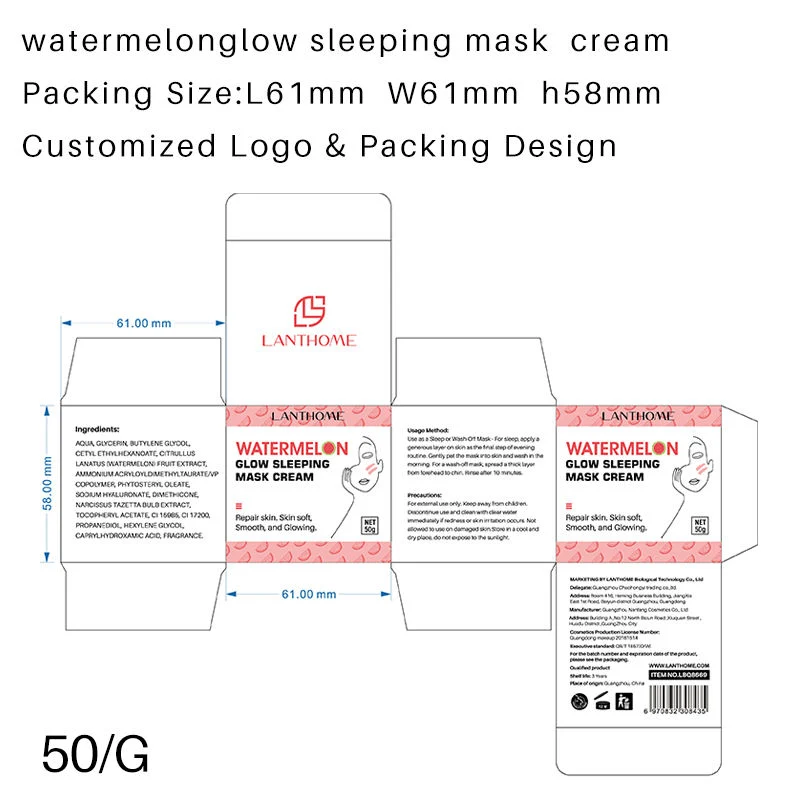 Sleep Mud Cream Watermelon Sleeping Mask