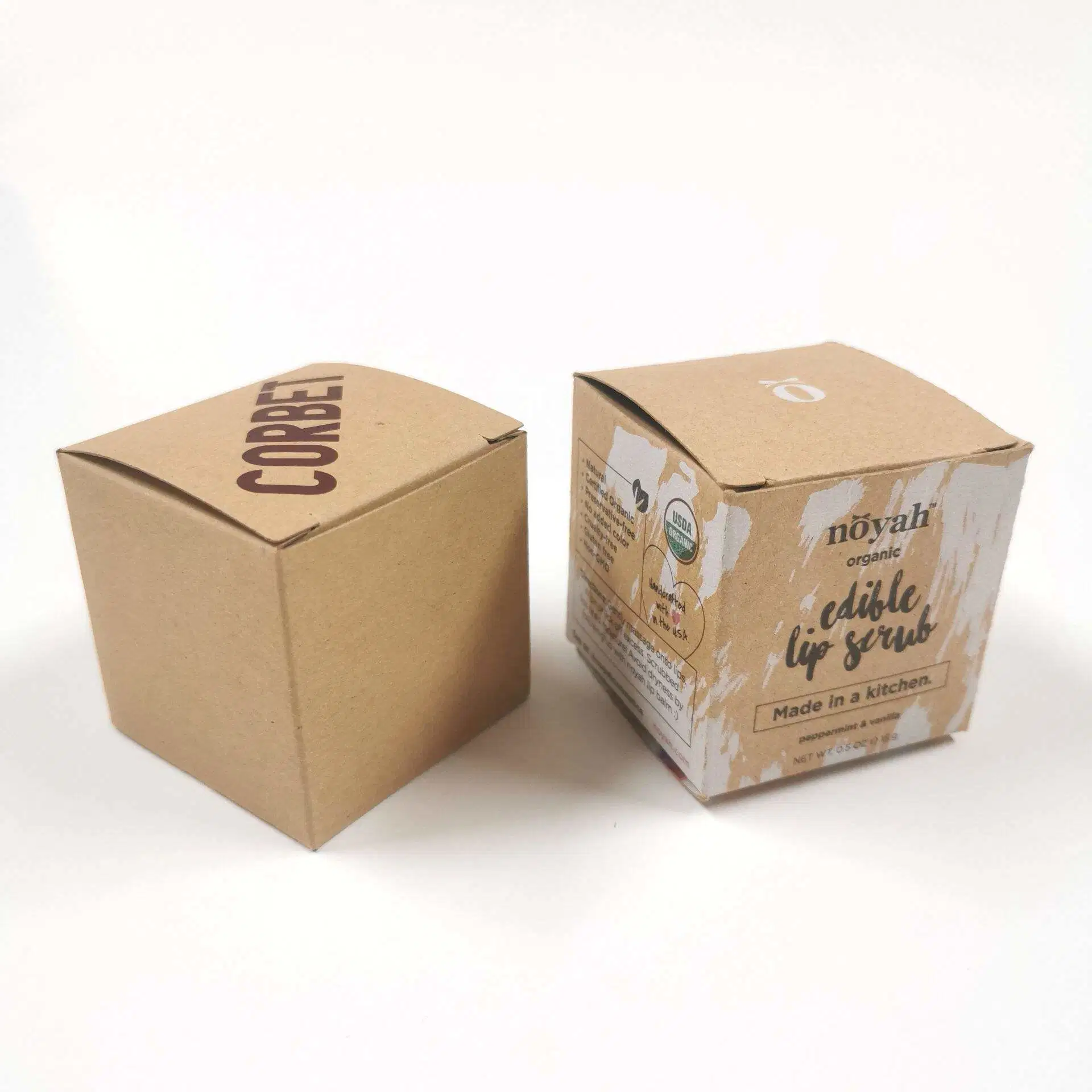 Custom Brown Craft Paper Material Custom Logo Candle Paper Box for Candles Packaging