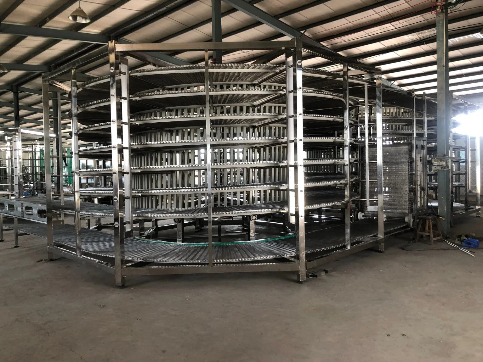 Stainless Steel Floor Standing Air Cooler, Bread Hamburger Toast Spiral Cooling Tower (manufacturer)