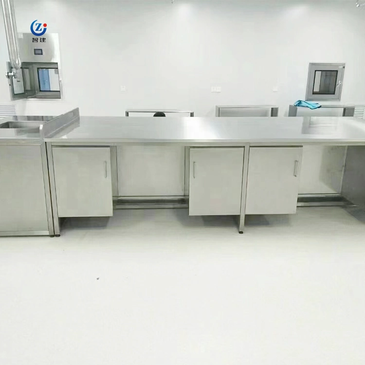 Tabela de laboratório em aço inoxidável armário de bancada para o Hospital