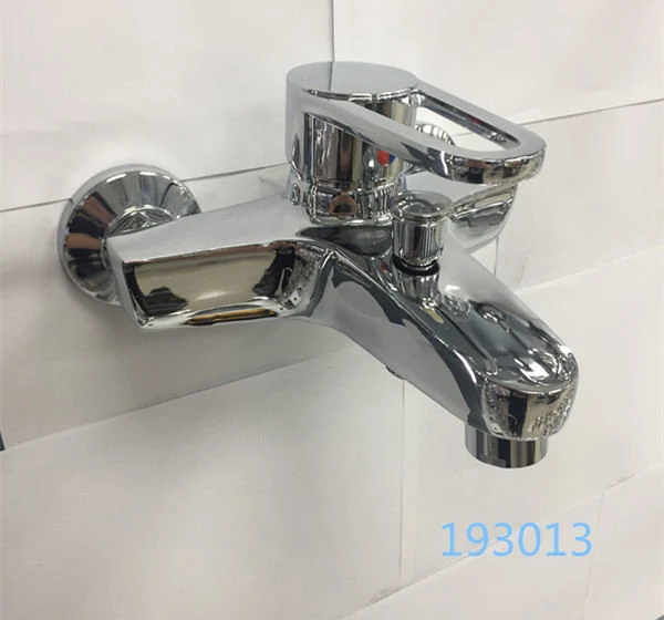 Building Materials Bathroom Faucet Wall Mounted Mixer Bath Faucet Factory Supply