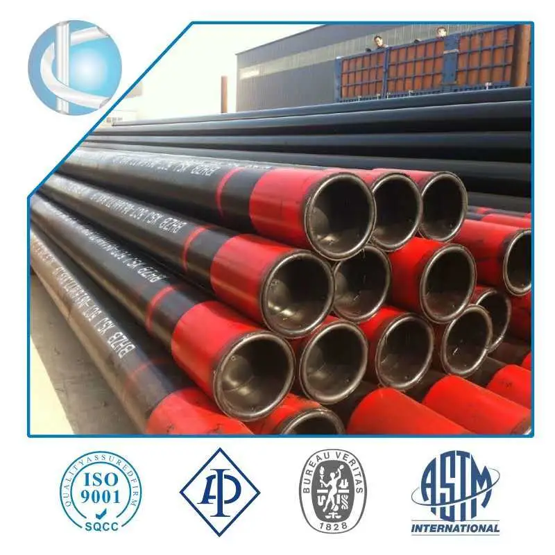 API 5CT J55/K55/L80/R95/N80/C90/T95/C110/P110/Q125 Steel Oil Drilling Casing Pipe for OCTG