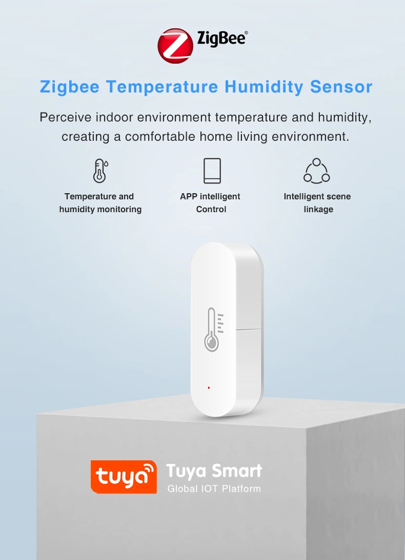 Tuya Smart WiFi Zigbee Temperature Humidity Sensor Indoor Thermometer Hygrometer