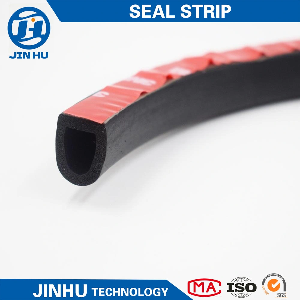 Chinese Suppliers Wholesale/Supplier of Factory Soundproof EPDM Rubber Sealing Strip D Type Weather Strip for Door