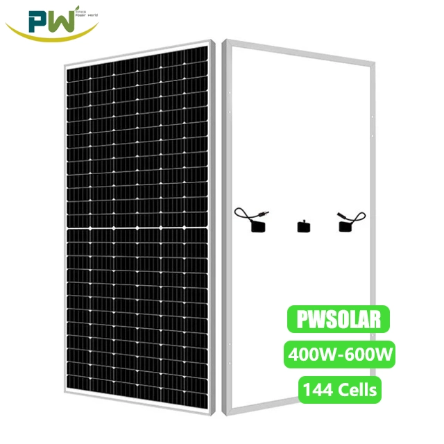 سعر رخيص الصينية PV الشركة المصنعة اللوحة الشمسية 600W 650W 670W خلية نصف مقطوعة أحادية اللون لنظام الطاقة الشمسية المنزلية