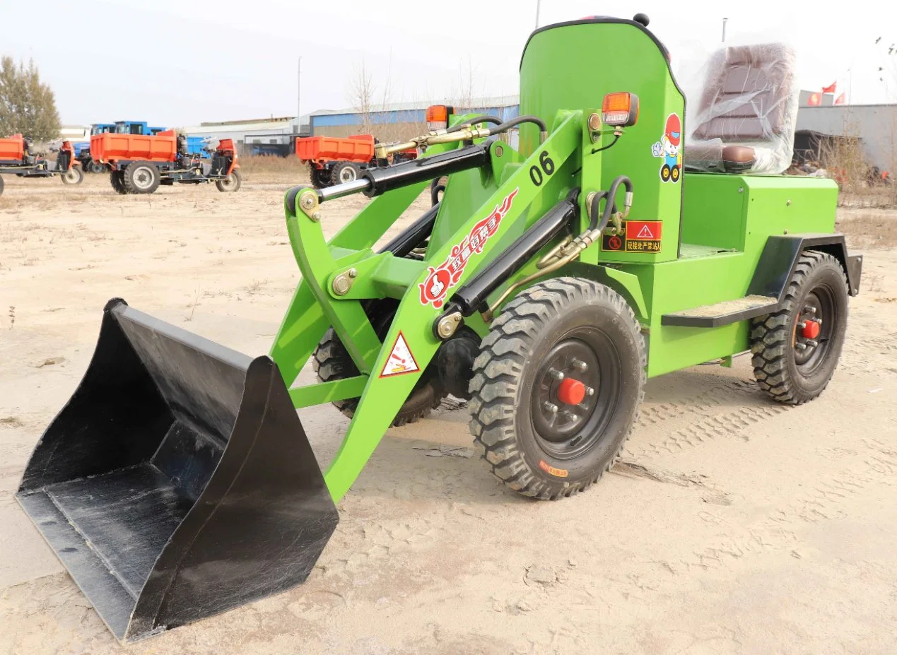 Four-Wheel Drive Electric Loader Mini Loader Battery Operated