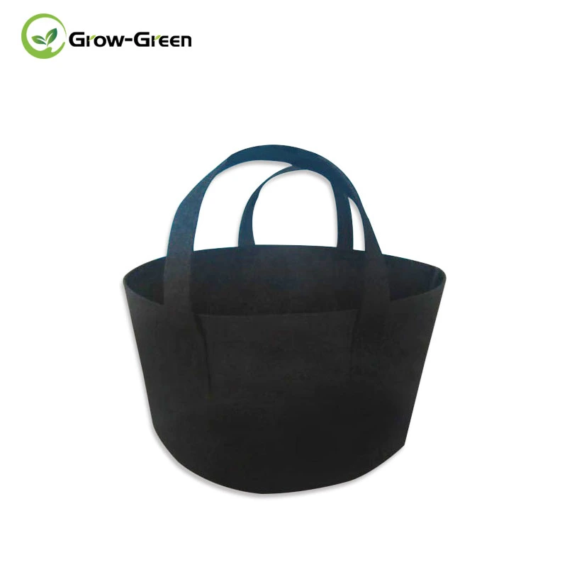 Grow-Green croître sacs avec filetage vert tissu Couture croître les Kits de pots avec des Poignées Le jardinage domestique (40 gallon)