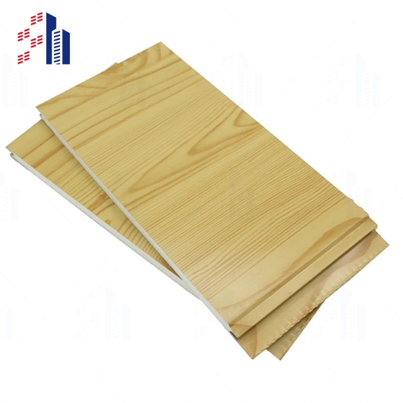 Decorative Wall Siding Panel PU Sandwich Panel 16mm Exterior Wall Insulation Board for Prefabricated House