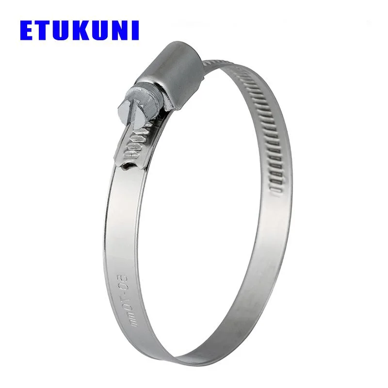 Stainless Steel High Pressure German Type Worm Drive Hose Clamp Gas Tube