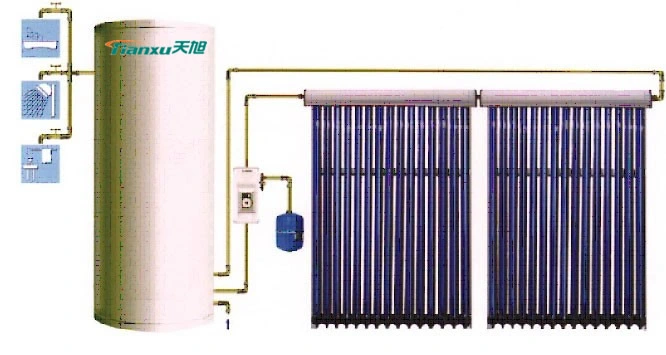 100L 200L 300L 500L 1000L 2000L Split Pressurized Solar Thermal Water Heating System for Villa