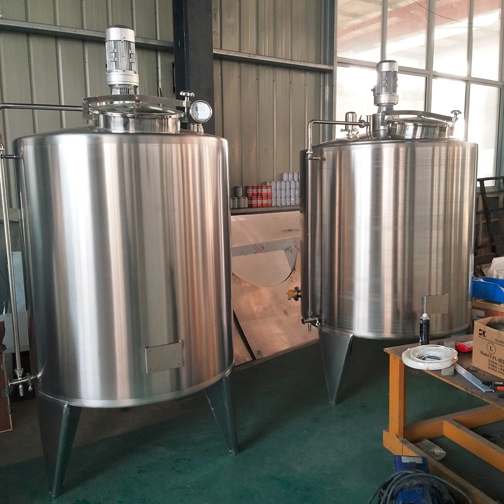 Food Liquid Gel Mixer Cool Heat Jacket Mixing Tank