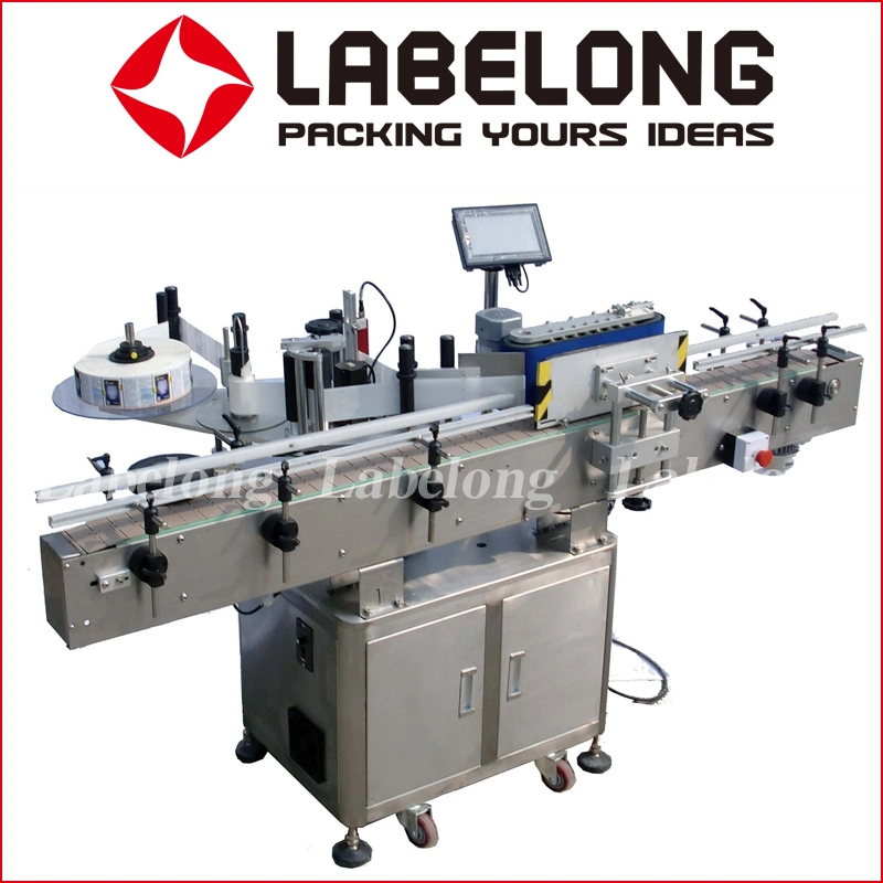 Automatic Round Bottle Labeling Machine Pet Bottles Shrink