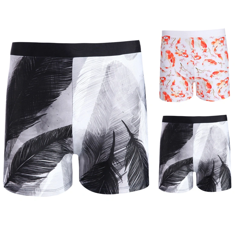 Swimwear Men's Printed Swimsuits Swim Boxer Trunks Short Board Surf Shorts Bathing