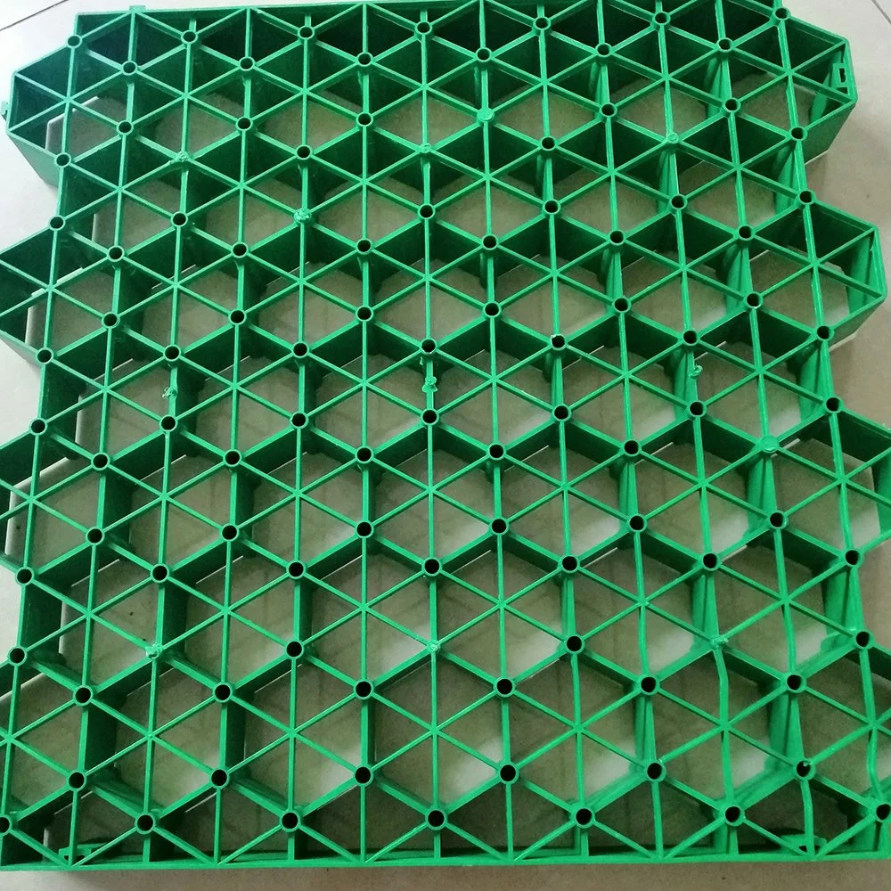 High quality/High cost performance  HDPE Green Black Driveway Parking Grass Seed Mat Paving Paver Plastic Grid Cell Plate Raw Recycled Material