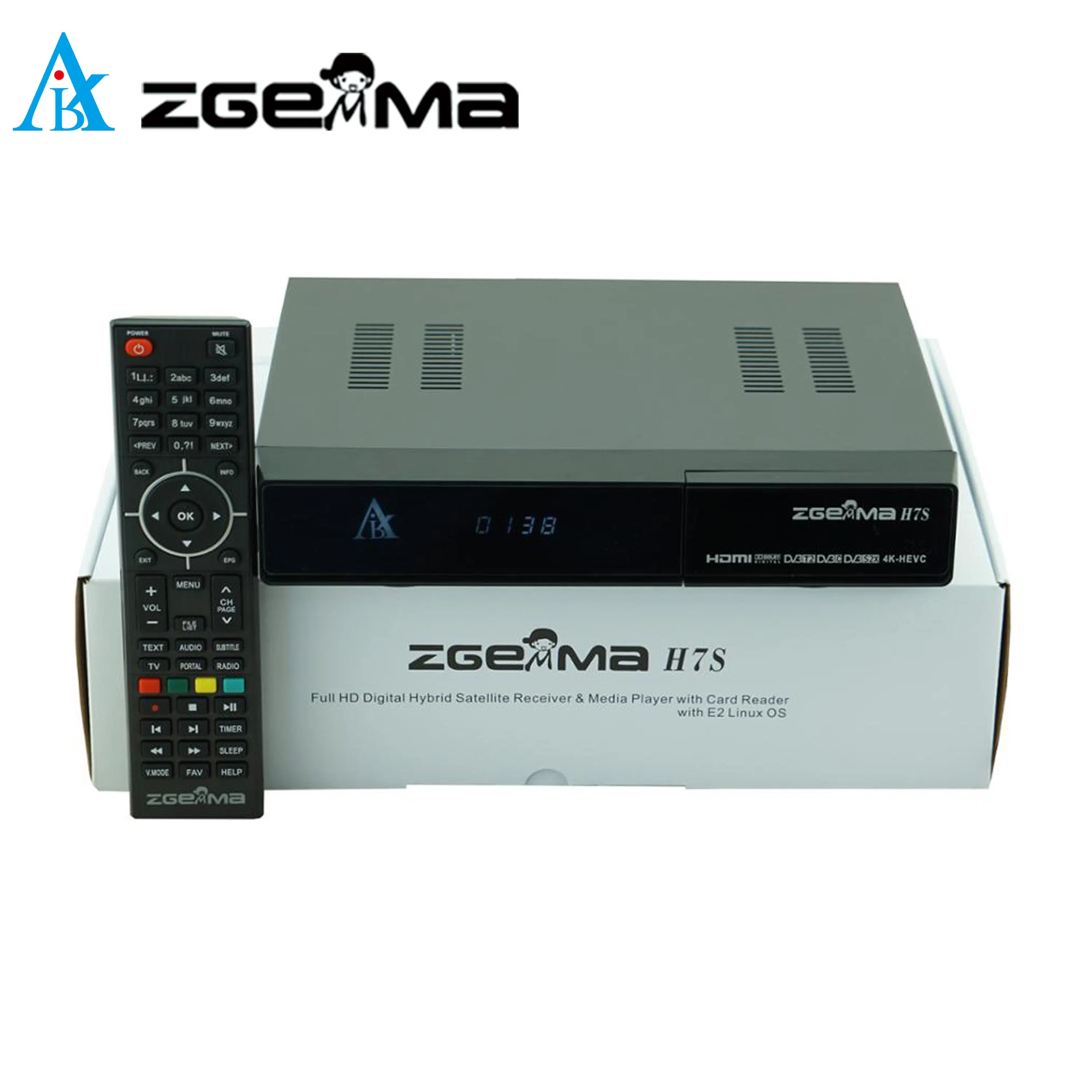 Усовершенствованный спутниковый ресивер Zgemma H7s 4K с кодированием видео MPEG-2, H. 264 и H. 265