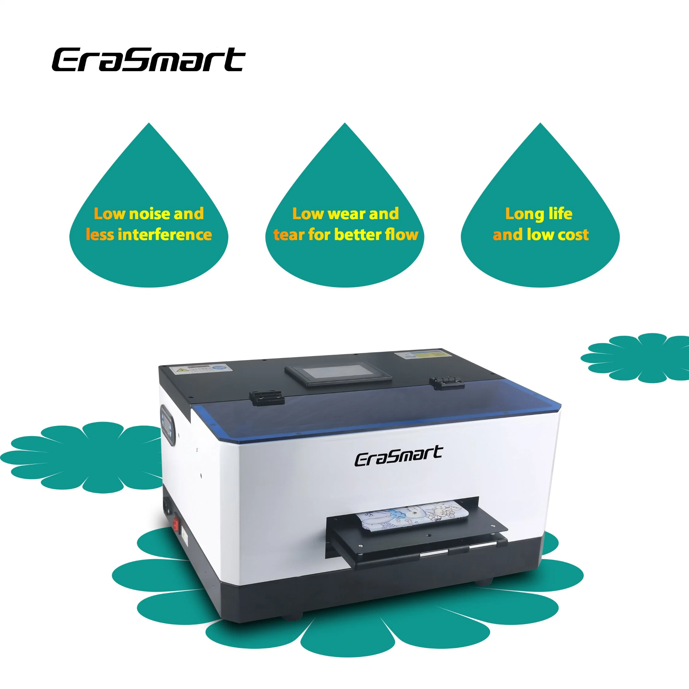 Impresora ERASMERAMART 2023 Digital Printer A5 UV L800 Head Mini Mobile Phone Case Printer Eco Solvent Printer