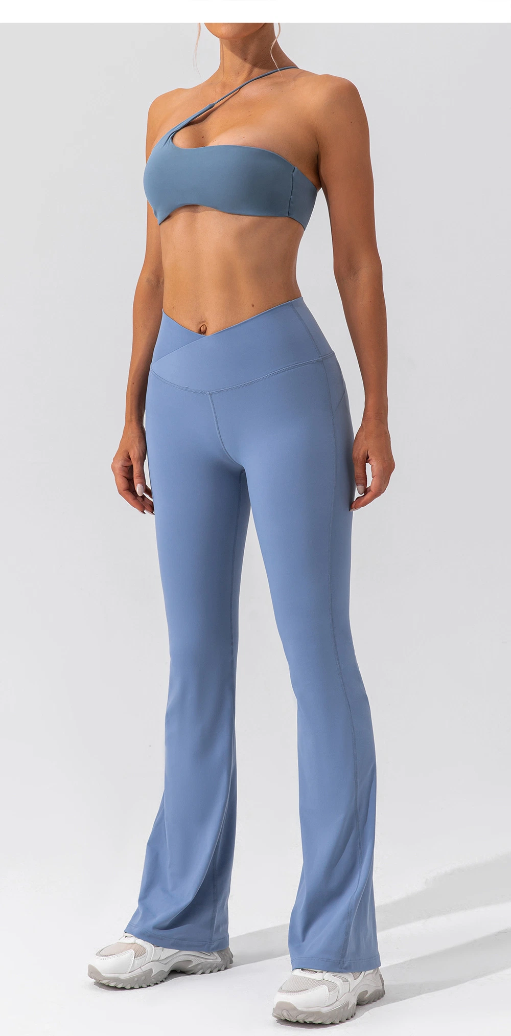 Mujer de nylon elástico alto traje Yoga Active Wear Fabricación estampada traje de moda pantalones elástico alto desgaste Gimnasio