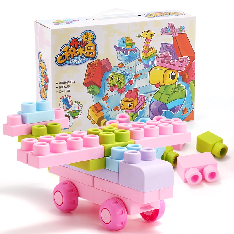 Silicone Building Bricks Plastic Toys Building Bricks