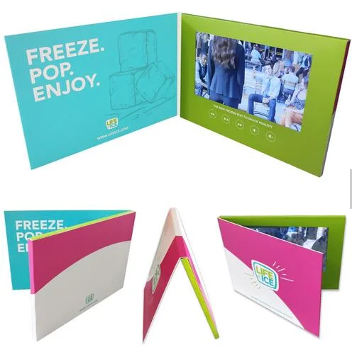 A4 A5 Size Business Promotional Gift Audio Greeting Card Video Print Card