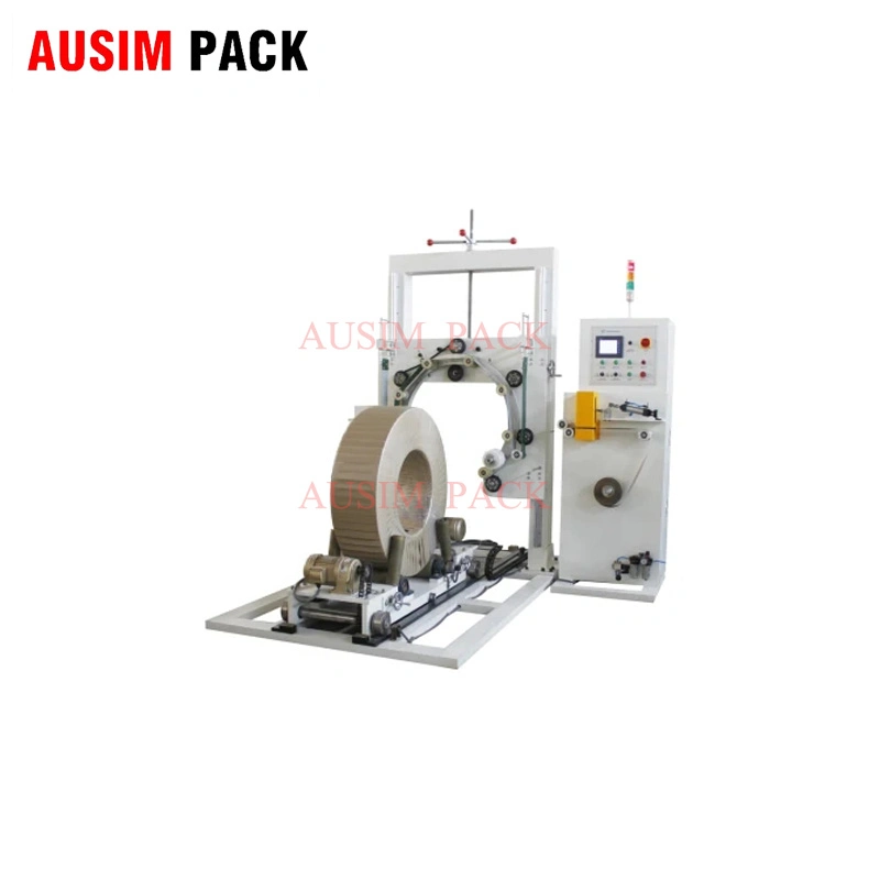 Horizontal Coil Wrapping Machine/Wire Wrapper/Aluminium Foil and Copper Ring Wrapping Machine with Trolley