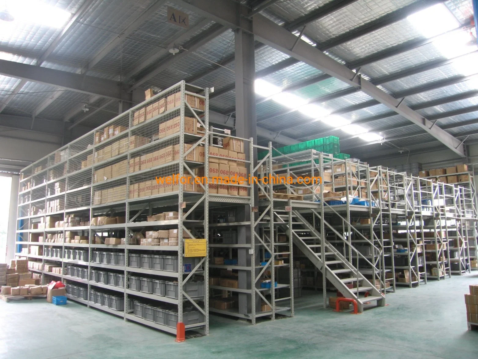 Warehouse Steel Mezzanine Floor Rack System Storage Rack Mezzanine