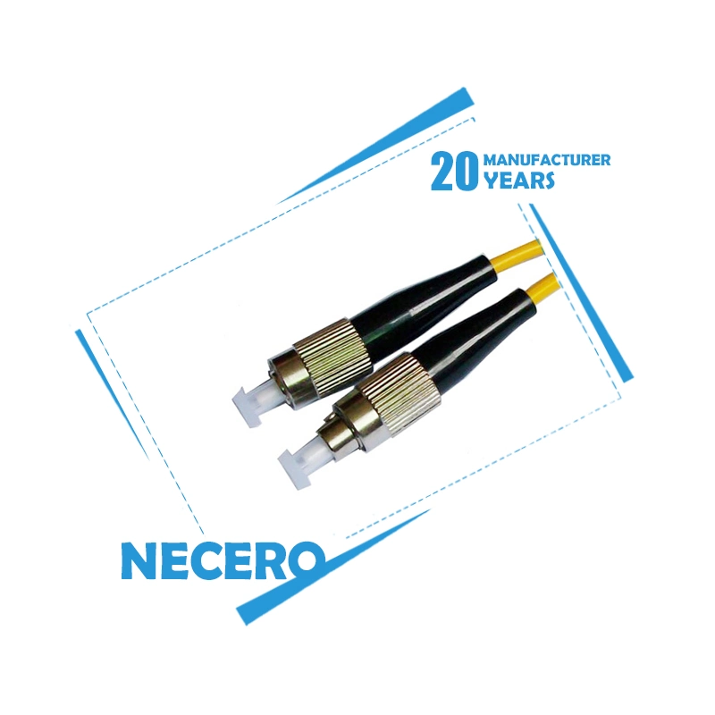 Necero FC PC to FC Upc Single Model 9/125um Simplex 2m 5m 10m 15m 20m Fiber Patch Cord Cable