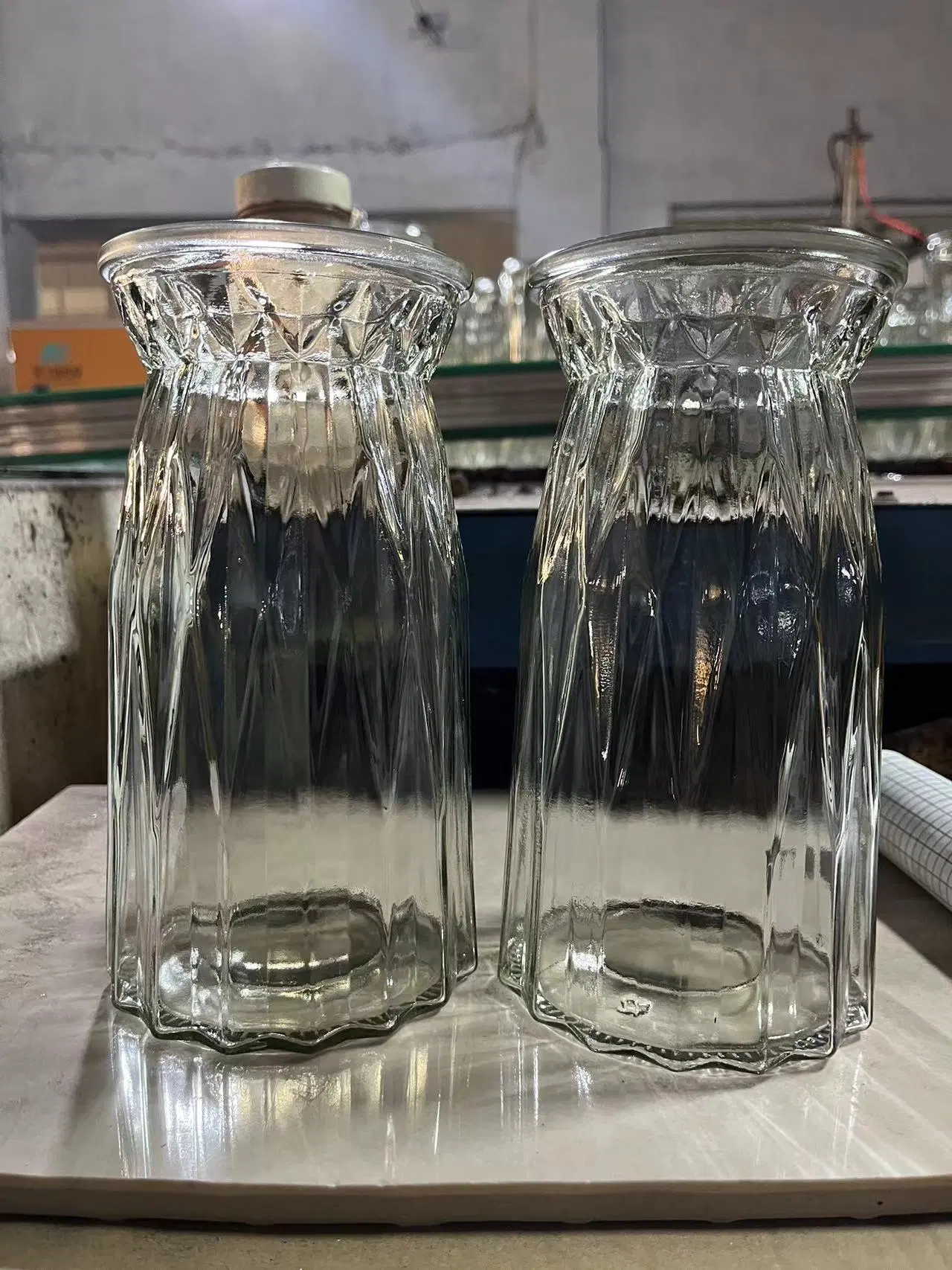 Factory Produced Wholesale/Supplier Glass Flower Vases for Home Decor