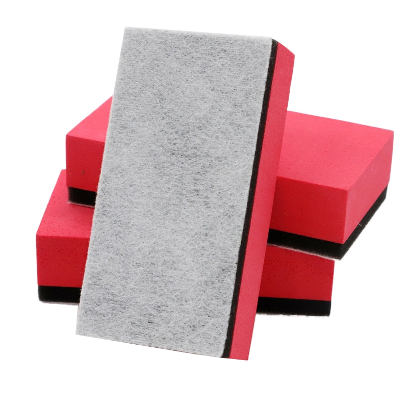 Car Detail Glass Oil Film Hand Polishing Sponge Block Woolen Felt