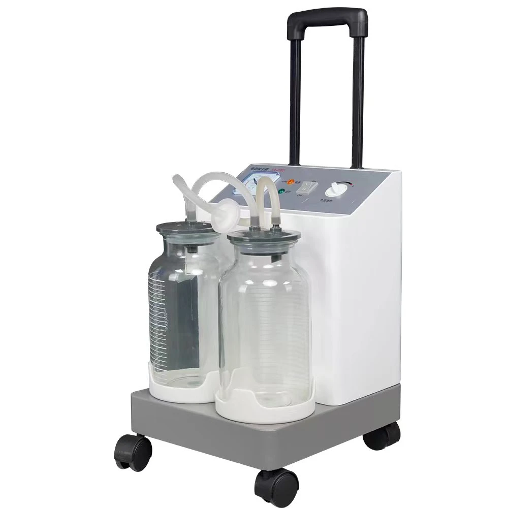 2022 Hot Selling Factory Direct Sales Dental Suction Unit Medical Portable Surgical Aspirator with Two Jars
