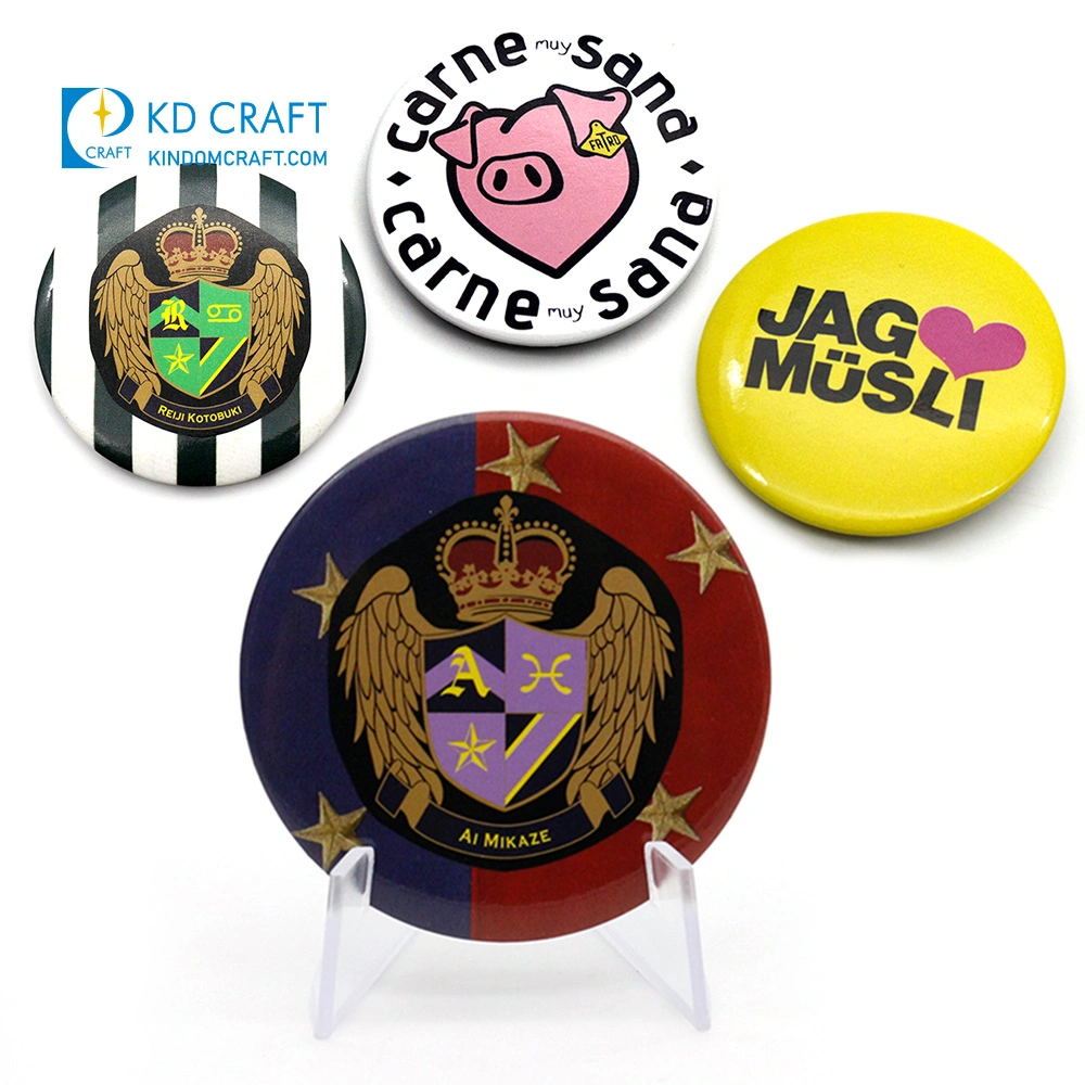 Prominent Team Character Tin Button Badge in High quality/High cost performance 