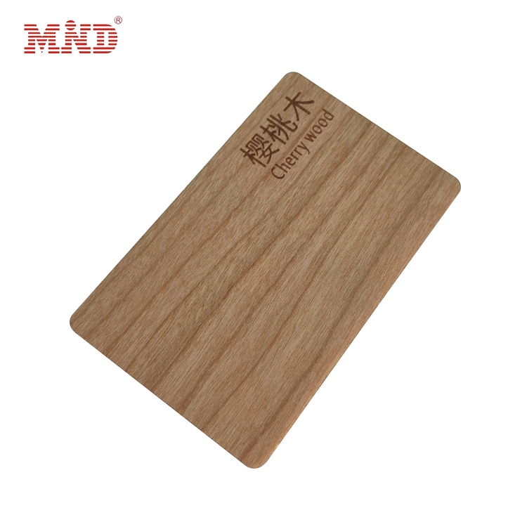 Carving Logo 13.56MHz Engraved Gift Design RFID NFC Wooden Card