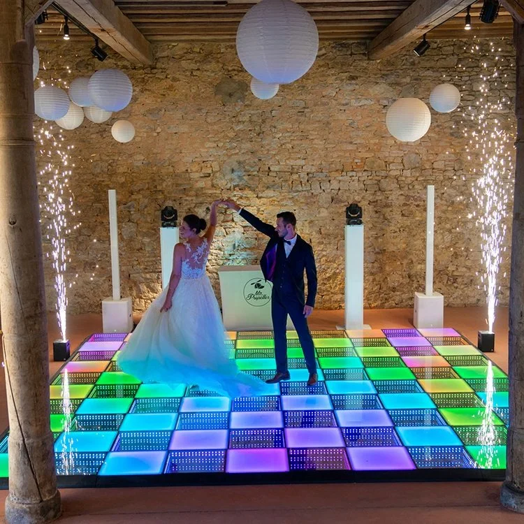 Пульт дистанционного управления RGB светодиодный индикатор стекло зеркала заднего вида этапе Dance фонарь освещения пола в танцевальном зале под руководством для Группы