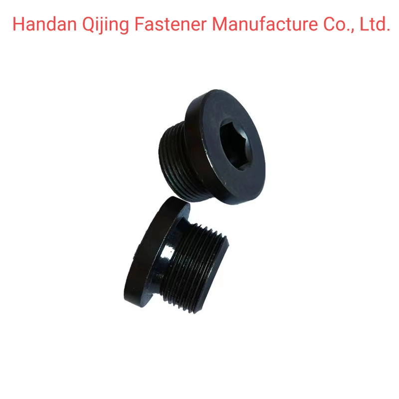 Black Magnetic Oil Plug with Outer Hexagon Threadscrew Oil Drain Plug Pipe Plug Screw